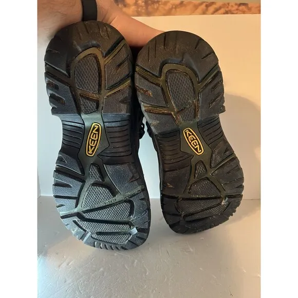 Keen Boots Mens 11 Brown Steel Toe Braddock Mid Work Utility Shoes Waterproof