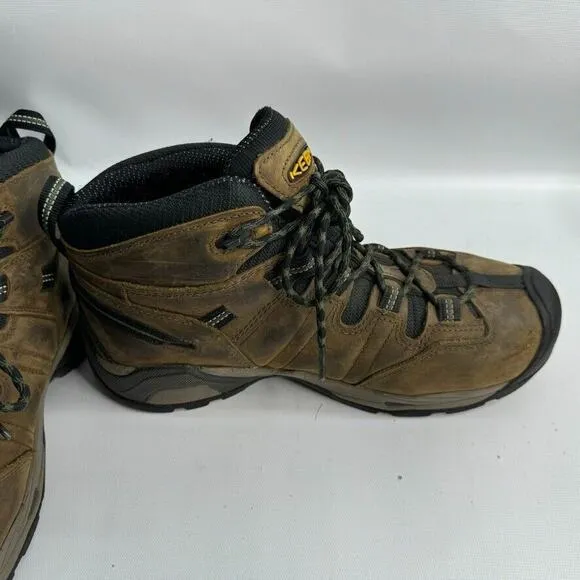 Keen Dry Work‎ Shoes Mens 9 D Brown Black Boots Steel Toe ASTM F2413-18