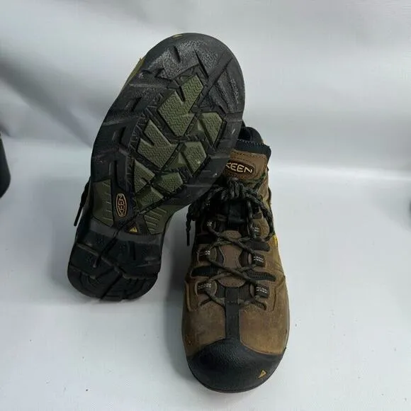 Keen Dry Work‎ Shoes Mens 9 D Brown Black Boots Steel Toe ASTM F2413-18