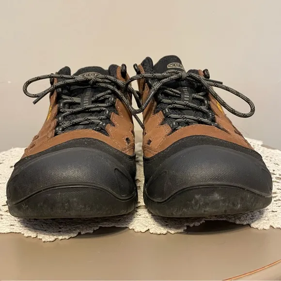Keen Men's Brown and Black Hiking/Work Shoes