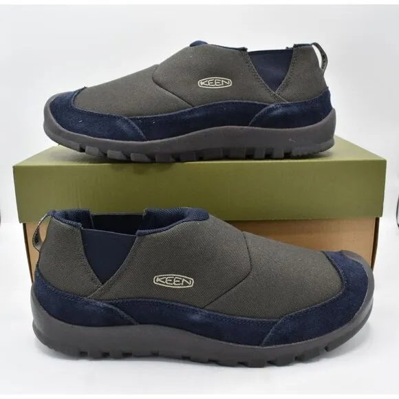 Keen Mens Size 10.5 Hoodcamp FR Black Olive Sky Captain Slip On Shoes