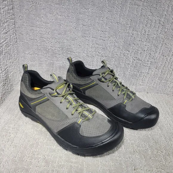 KEEN Montford Men's Size US 14M Magnet Gray Black Leather Hiking Shoes