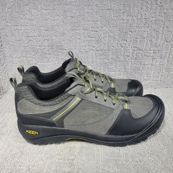 KEEN Montford Men's Size US 14M Magnet Gray Black Leather Hiking Shoes
