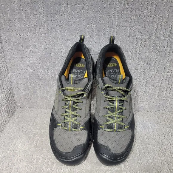 KEEN Montford Men's Size US 14M Magnet Gray Black Leather Hiking Shoes