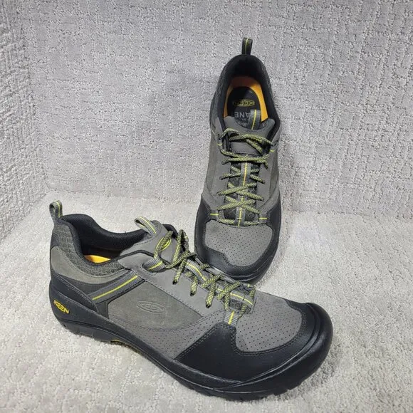 KEEN Montford Men's Size US 14M Magnet Gray Black Leather Hiking Shoes