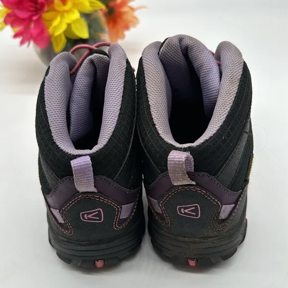 Keen Purple Black High Top Hiking Shoes Boots 5 KET6207D