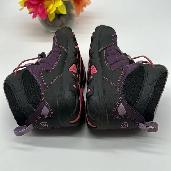 Keen Purple Black High Top Hiking Shoes Boots 5 KET6207D