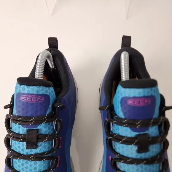 Keen Shoes Womens 9.5 Blue Ombre NXIS Speed Hiking Trail Sneakers 1027201
