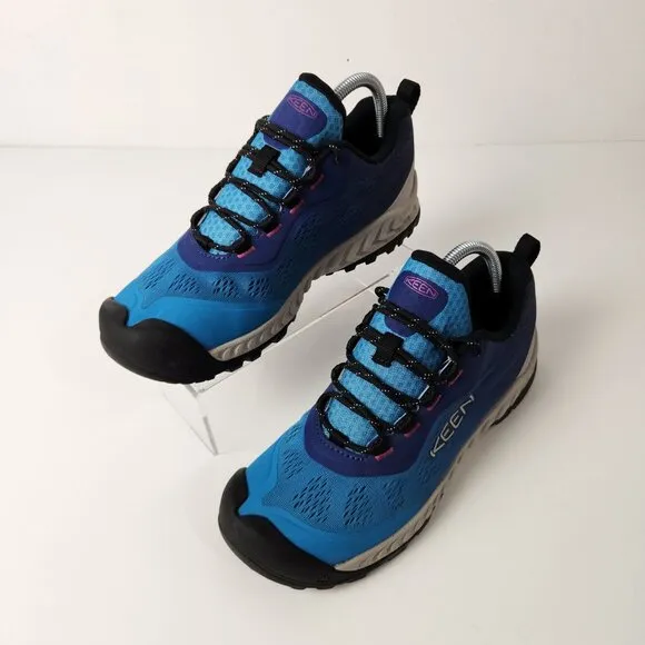 Keen Shoes Womens 9.5 Blue Ombre NXIS Speed Hiking Trail Sneakers 1027201