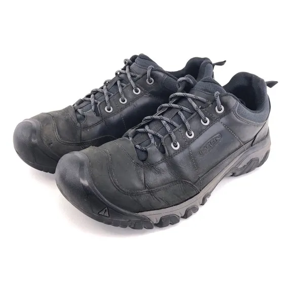 Keen Targhee III Black Leather Hiking Shoes 13