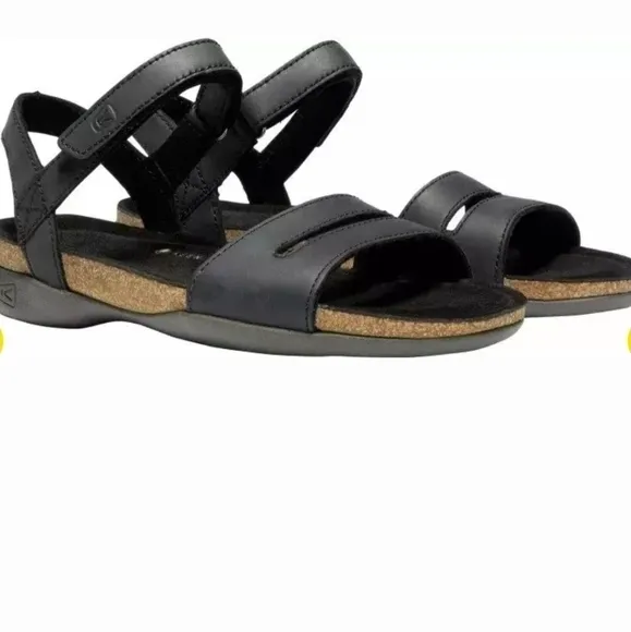 Keen Womens Ana Cortez Leather Hook&amp;loop Straps Sandals shoes sz 5.5