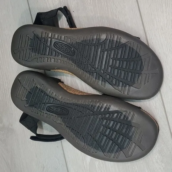 Keen Womens Ana Cortez Leather Hook&amp;loop Straps Sandals shoes sz 5.5