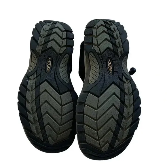 Keen Women’s Hiking Gorpcore Sandals Black WaterTrail Shoes Mesh Elastic 8.5