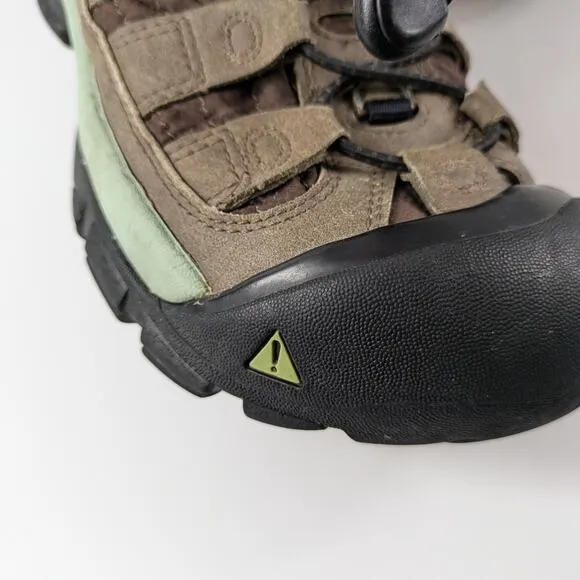 Keen Womens Sz6 Boots Shellback Keep Warm 25F 200g Insulation Beige Teal Winter