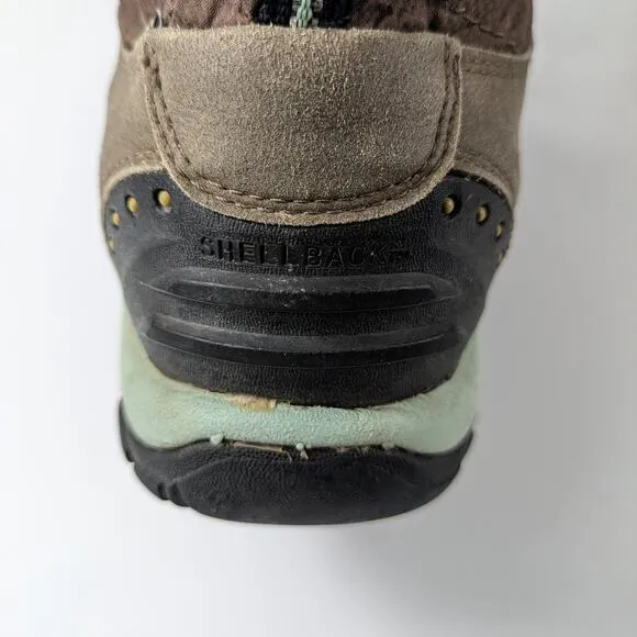 Keen Womens Sz6 Boots Shellback Keep Warm 25F 200g Insulation Beige Teal Winter