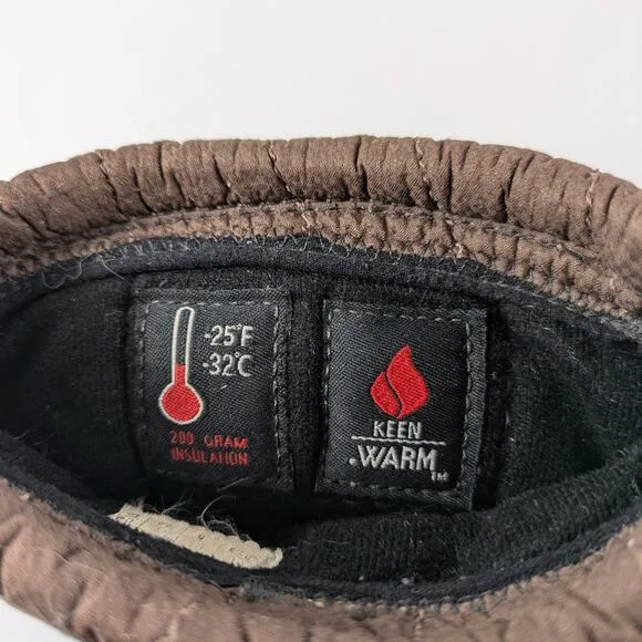 Keen Womens Sz6 Boots Shellback Keep Warm 25F 200g Insulation Beige Teal Winter