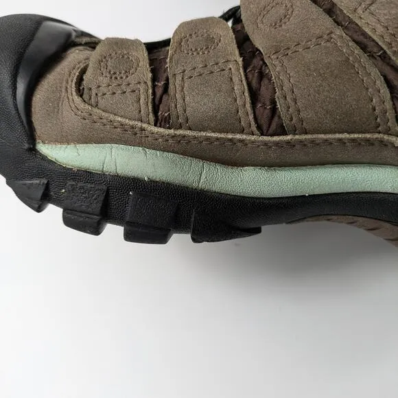 Keen Womens Sz6 Boots Shellback Keep Warm 25F 200g Insulation Beige Teal Winter