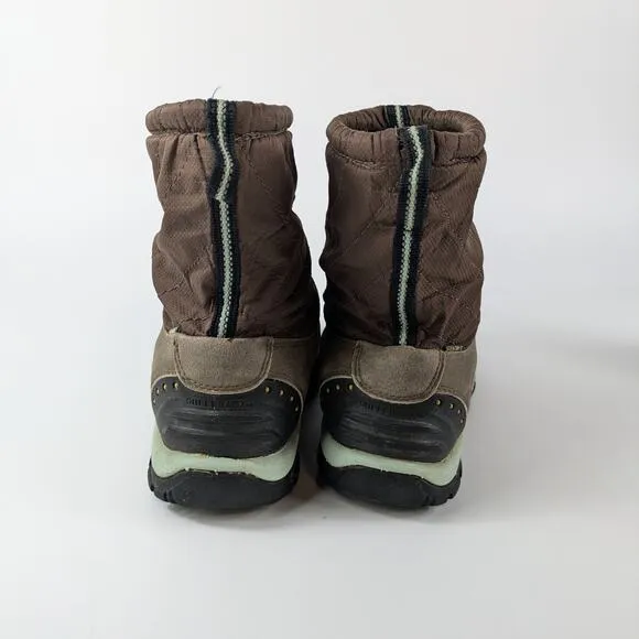 Keen Womens Sz6 Boots Shellback Keep Warm 25F 200g Insulation Beige Teal Winter