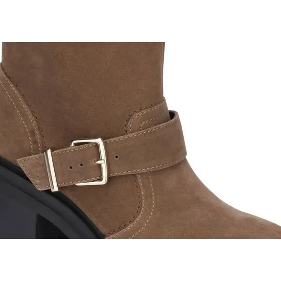 Kenneth Cole New York Women's Polar Grip Booties Rhode Heel Buckle Black Size 8