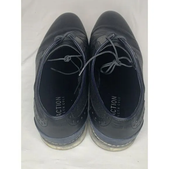 Kenneth Cole Reaction‎ Mens Reemer Oxfords Black Leather Work Shoes 11.5 US