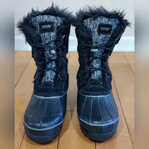 Khombu K-Comfort Nina Women's Black Winter Boots 8M