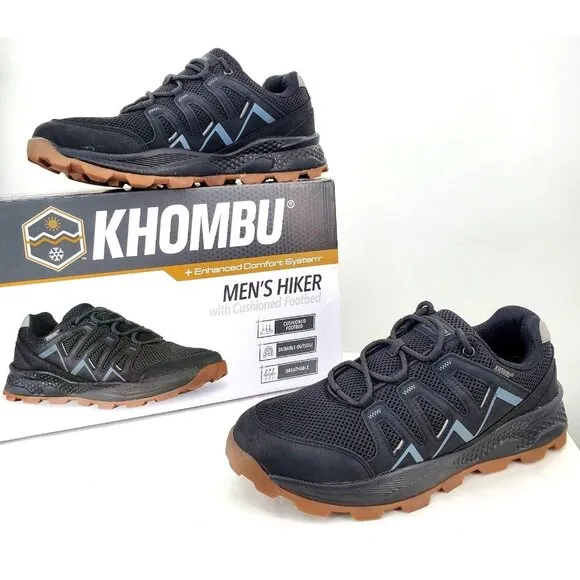 KHOMBU Sneakers Men's 10 All Terrain Hiker Rugged Outdoor Activewear Shoes