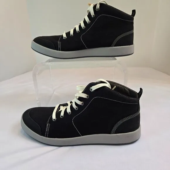 KODIAK Women's Georgian Sneaker- Mid Top Canvas/Leather Sneakers  Sz: 11 Black