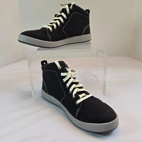 KODIAK Women's Georgian Sneaker- Mid Top Canvas/Leather Sneakers  Sz: 11 Black
