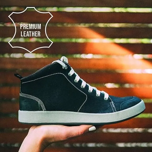 KODIAK Women's Georgian Sneaker- Mid Top Canvas/Leather Sneakers  Sz: 11 Black