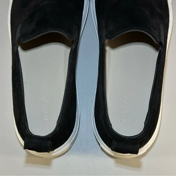 KOIO Garda Black Suede Slip-On in Panther colorway