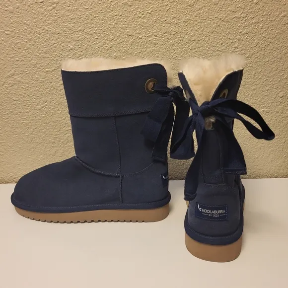 Koolaburra by UGG Blue Andrah Short Suede Boots Size 6