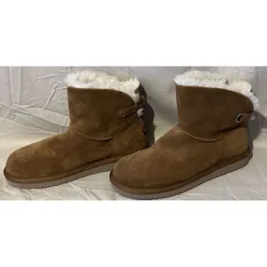 Koolaburra by UGG Cozy Suede Ankle Boots with Shearling Lining Ladies Size 10‎