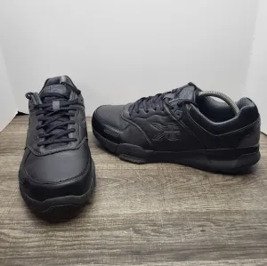 Kuru Kinetic Shoes Mens 10.5 Black Leather Anti Slip Work Walking Plantar