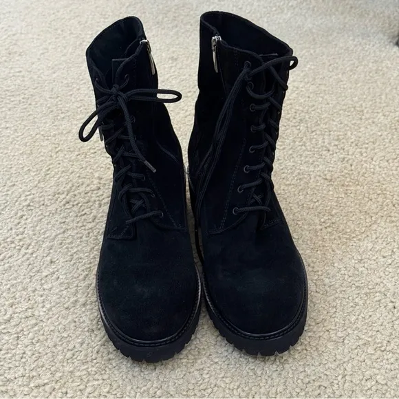 LA CANADIENNE CARA WATERPROOF COMBAT SUEDE BOOTS 🥾 Size:  8.5