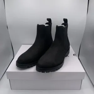 LA CANADIENNE COSNER Suede Leather Waterproof Chelsea Boot Black Size 9wide $525