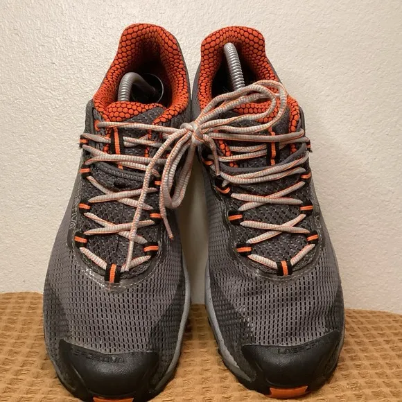 La Sportiva Wildcat Men's Sz 11 Gray Orange Trail Running Shoes Hiking