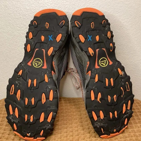 La Sportiva Wildcat Men's Sz 11 Gray Orange Trail Running Shoes Hiking