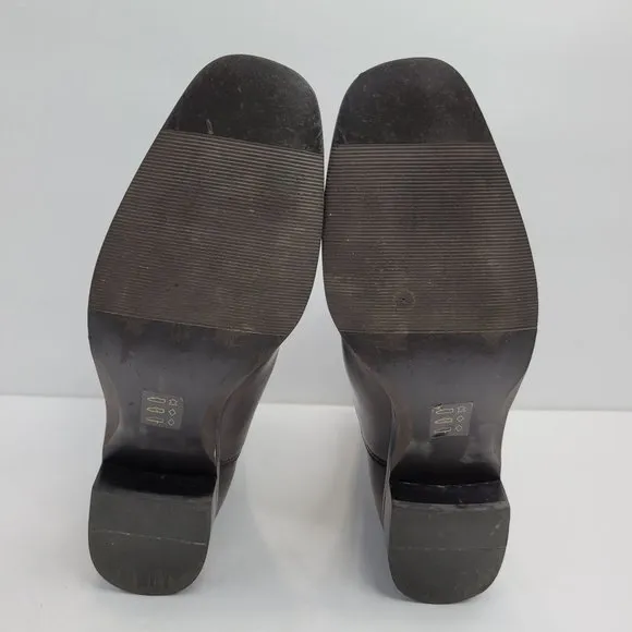 Lands End Chelsea Women's Slip On Leather Boots Brown 86147 US Size 8B