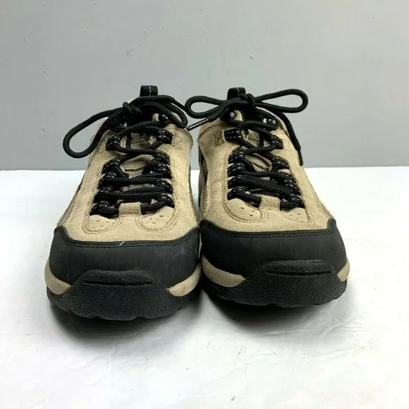 Lands End Trail Hiking Shoe size 8 Women Tan Suede Lace Up Comfort Walking 86474