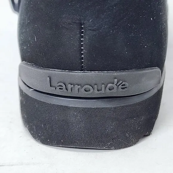 LARROUDE Suede Tweed Pattern Combat Boots, Women's 11