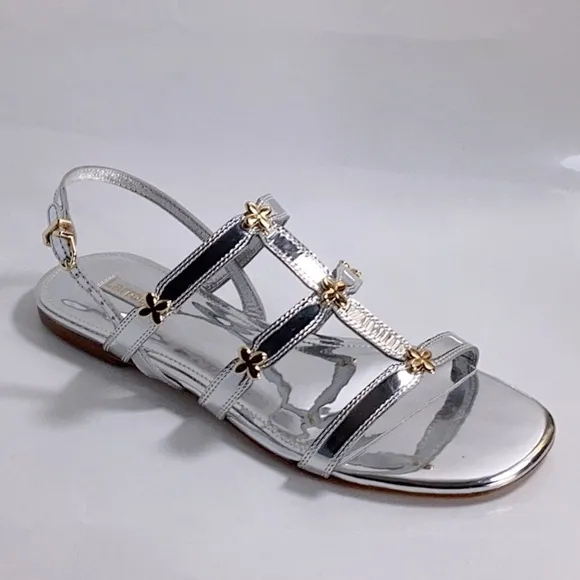 Larroude Womens Harmony Flower detail Sandals