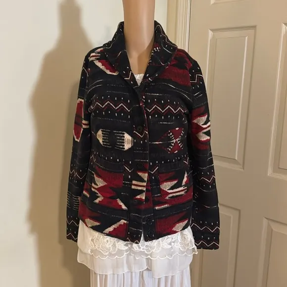 Lauren RALPH LAUREN Jacket Size Medium Charcoal Gray