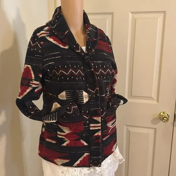 Lauren RALPH LAUREN Jacket Size Medium Charcoal Gray