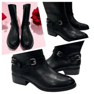 Lauren Ralph Lauren Mesi Women's Boots Black Leather size 9 B
