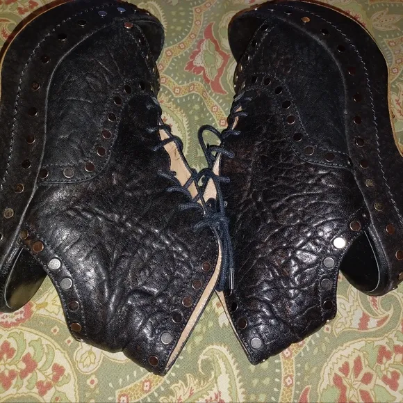 Laurence Dacade Paris Halizee 5.5 35.5 Paris black Leather Sandals Heels Shoes