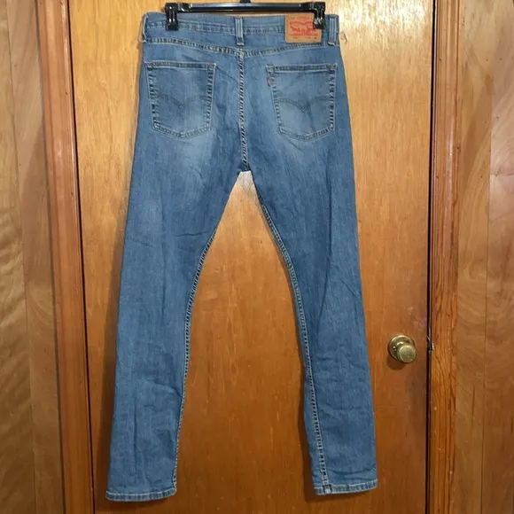 •LEVI•MENS 510 LEVIS' SLIM STRAIGHT REGULAR WASH DENIM JEANS SIZE 34x34