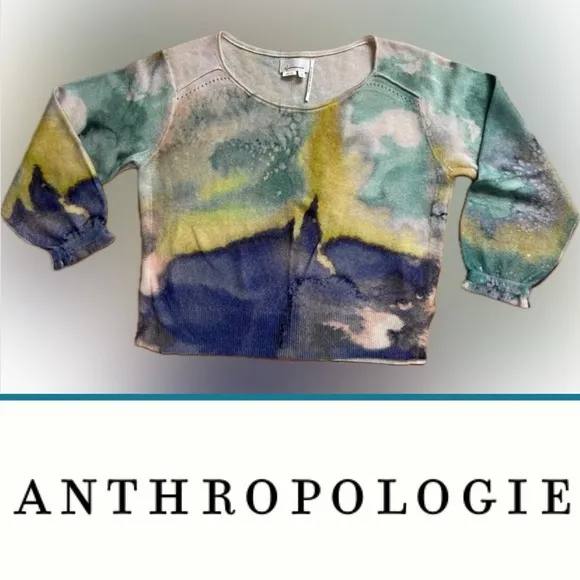 🐠Like New Cashmere Pullover Sweater | Anthropologie Cashmere Collection | Medium