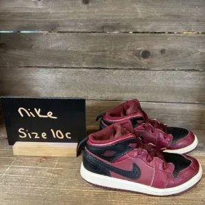 Little Kids Childrens‎ Nike Jordan 1 Mid Team Red Basketball Shoes Sneakers 10 C