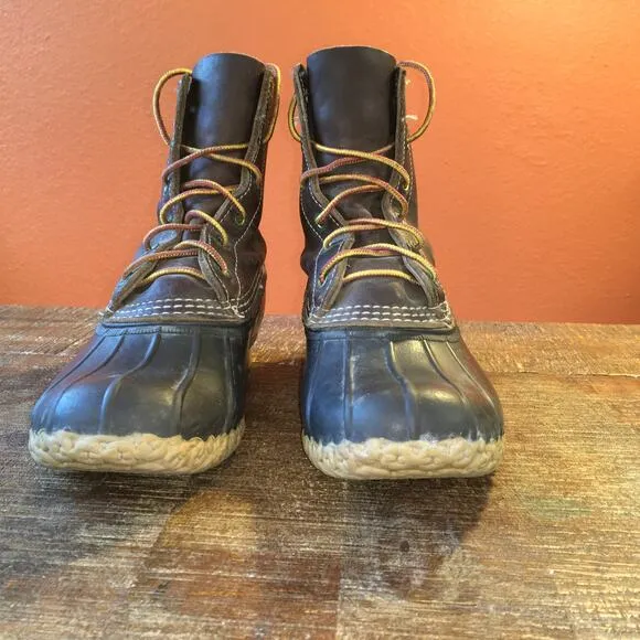LL Bean 1912 8&quot; Bean Boots Mens 6 Womens 8 Brown Outdoor Campcore Gorpcore