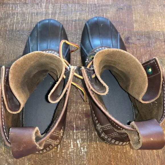 LL Bean 1912 8&quot; Bean Boots Mens 6 Womens 8 Brown Outdoor Campcore Gorpcore